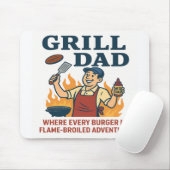 Grill Dad - Flame-Broiled Adventure Muismat (Met muis)