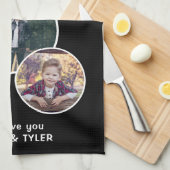 Grill Dad Modern Black Oval 3 Fotopriester Day Theedoek (Quarter Fold)