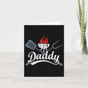 Grill Daddy BBQ Barbecue Gifts Mannen Papa Vaderda Kaart