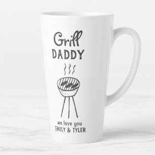 Grill Daddy Cartoon Vaderdag Latte Mok