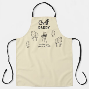 Grill Daddy Cartoon Vaderdag Schort