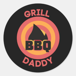 GRILL DADDY RONDE STICKER