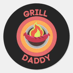 GRILL DADDY RONDE STICKER