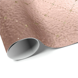 Grill Diamond Roos Gold Pink Princess Glitter Cadeaupapier