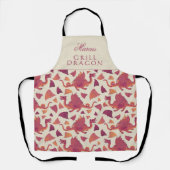 Grill Dragon Red Dragon Pattern Schort (Voorkant)