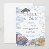 Grill en Chill Afstudeer Template Ideeën Kaart (Voorkant / Achterkant)
