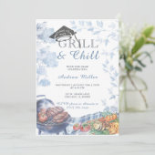 Grill en Chill Afstuderen Sjabloon Ideeën Kaart (Staand voorkant)