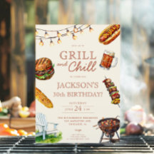 Grill en Chill Barbeque bier verjaardagsfeestje