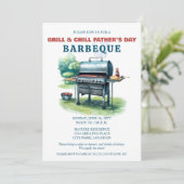 Grill en Chill BBQ Party Kaart (Staand voorkant)