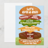 Grill en Chill BBQ Verjaardagsfamilie Reünie Kaart (Voorkant / Achterkant)