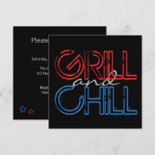 Grill en Chill Kaart (Voorkant / Achterkant)