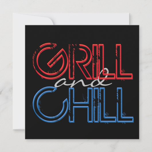 Grill en Chill Kaart (Voorkant)