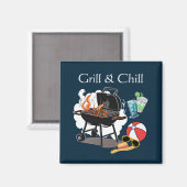 Grill en chill magneet (Voorkant / Achterkant)