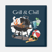 Grill en chill magneet (Voorkant)