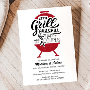 Grill en Chill repetitie diner uitnodiging
