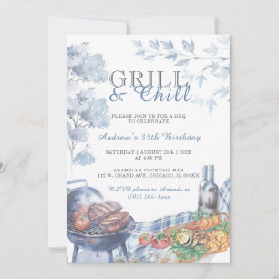 Grill en Chill Verjaardagsfeest Template Ideeën Kaart