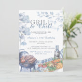 Grill en Chill Verjaardagsfeestje Sjabloon Ideeën Kaart (Staand voorkant)