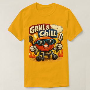 Grill en Chillen & Grappige BBQ T-shirt