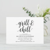 Grill en heuvel Housewarming party uitnodigingskaa Kaart (Staand voorkant)