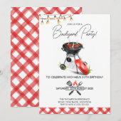 Grill Eten Achtertuin BBQ Verjaardag Kaart (Voorkant / Achterkant)