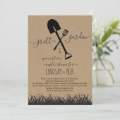 Grill & Garden Bridal / Couple's Shower Invitation Kaart (Staand voorkant)