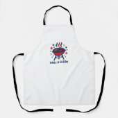 Grill & Glory op 4 juli – Patriottisch Schort (Voorkant)