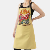 Grill grillen spatel vuur vlammen vlammen koken schort (Insitu)