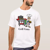 Grill Guru Mannen BBQ T-shirt (Voorkant)
