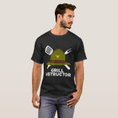 Grill instructeur grappige bbq pitmaster grillende t-shirt (Voorkant volledig)