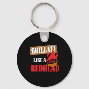 Grill Ir als een roodroodhond barbec Sleutelhanger