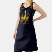 Grill King BBQ Crown Maak je eigen Mannen navy Schort (Insitu)