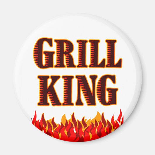 Grill King BBQ Gezegde Magneet (Voorkant)