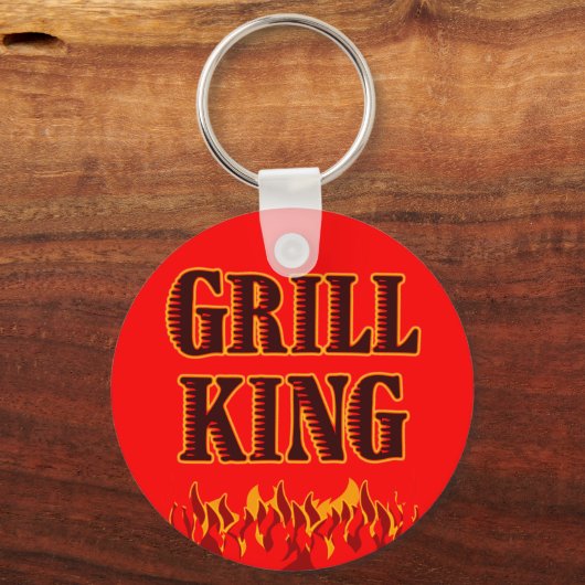 Grill King BBQ Gezegde Sleutelhanger (Voorkant)