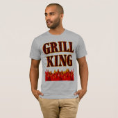 Grill King BBQ Gezegde T-shirt (Voorkant volledig)