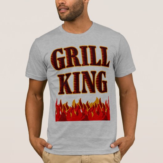 Grill King BBQ Gezegde T-shirt (Voorkant)