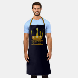 Grill King BBQ Kroon Maak Je Eigen Heren navy Schort
