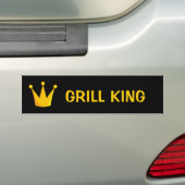 Grill King Crown Bumpersticker (Op auto)