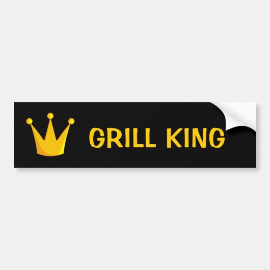 Grill King Crown Bumpersticker (Voorkant)