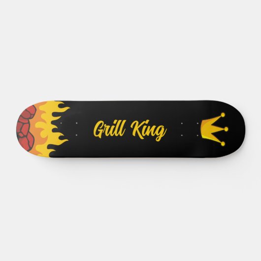 Grill King Crown Persoonlijk Skateboard (Horizontaal)