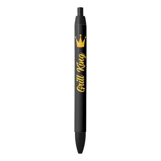 Grill King Crown Zwarte Inkt Pen (Voorkant Verticaal)