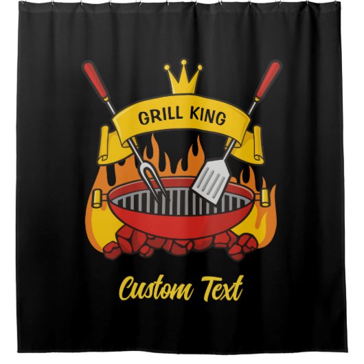 Grill King Douchegordijn (Voorkant)