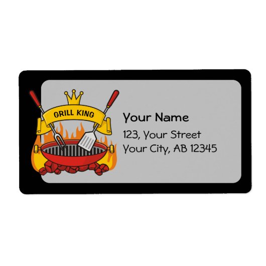 Grill King Etiket (Voorkant)