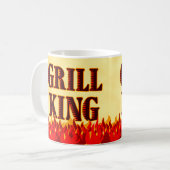 Grill King Red Flames BBQ Gezegde Mok (Voorkant links)