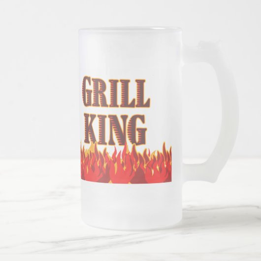 Grill King Red Flames BBQ Gezegde Mok (Rechts)