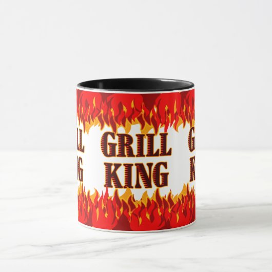 Grill King Red Flames Chef's Mok (Midden)