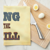 Grill King Red Flames Kitchen Towel Theedoek (Quarter Fold)