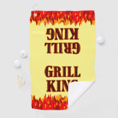 Grill King Rode Vlammen BBQ Handdoek (Insitu)
