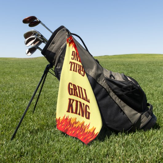 Grill King Rode Vlammen BBQ Handdoek (Groen)