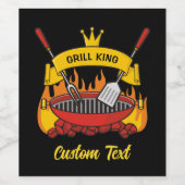 Grill King Wijn Etiket (Enkel label)