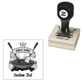 Grill Koning Rubberstempel (Gestempeld)